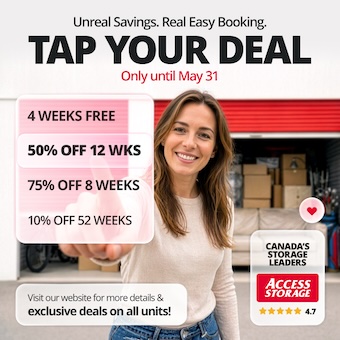 Access Storage - Barrie South Promotion